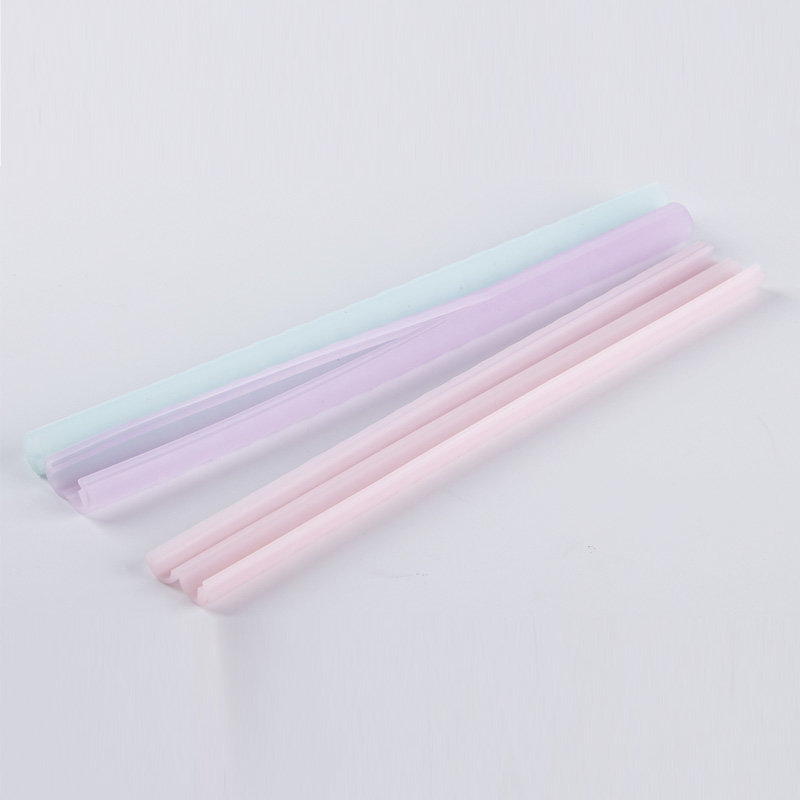 Openable silicone straw (Transparent)