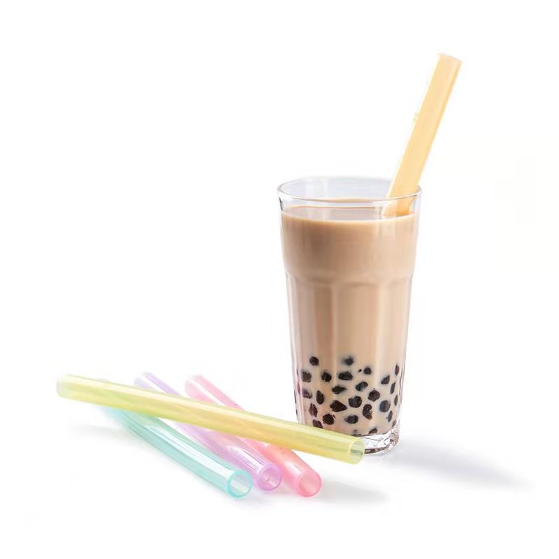 Smily Mia Reusable Silicone Pearl Bubble Tea Drinking Straw( Transparent)